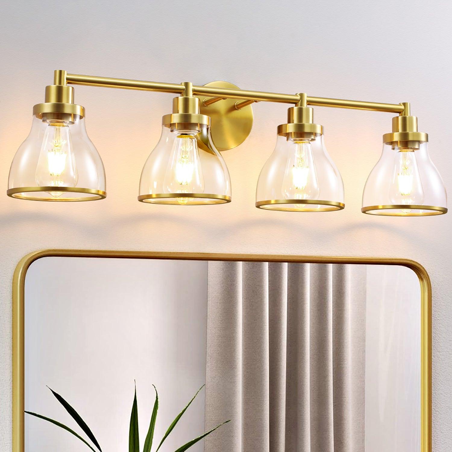 Lámpara de tocador de baño moderna Hermosa de 4 luces