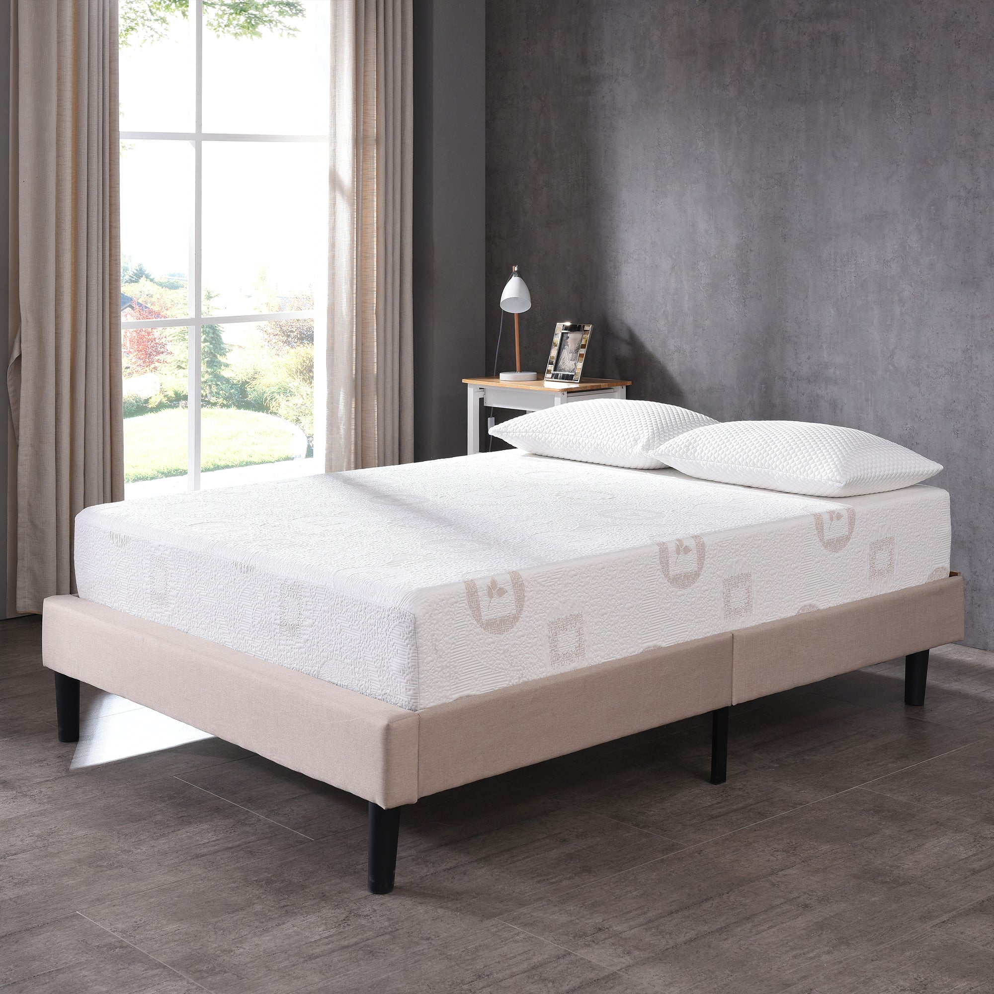 8 Inch Herbal Fusion Green Tea-Infused Polyester Memory Foam Queen Mattress