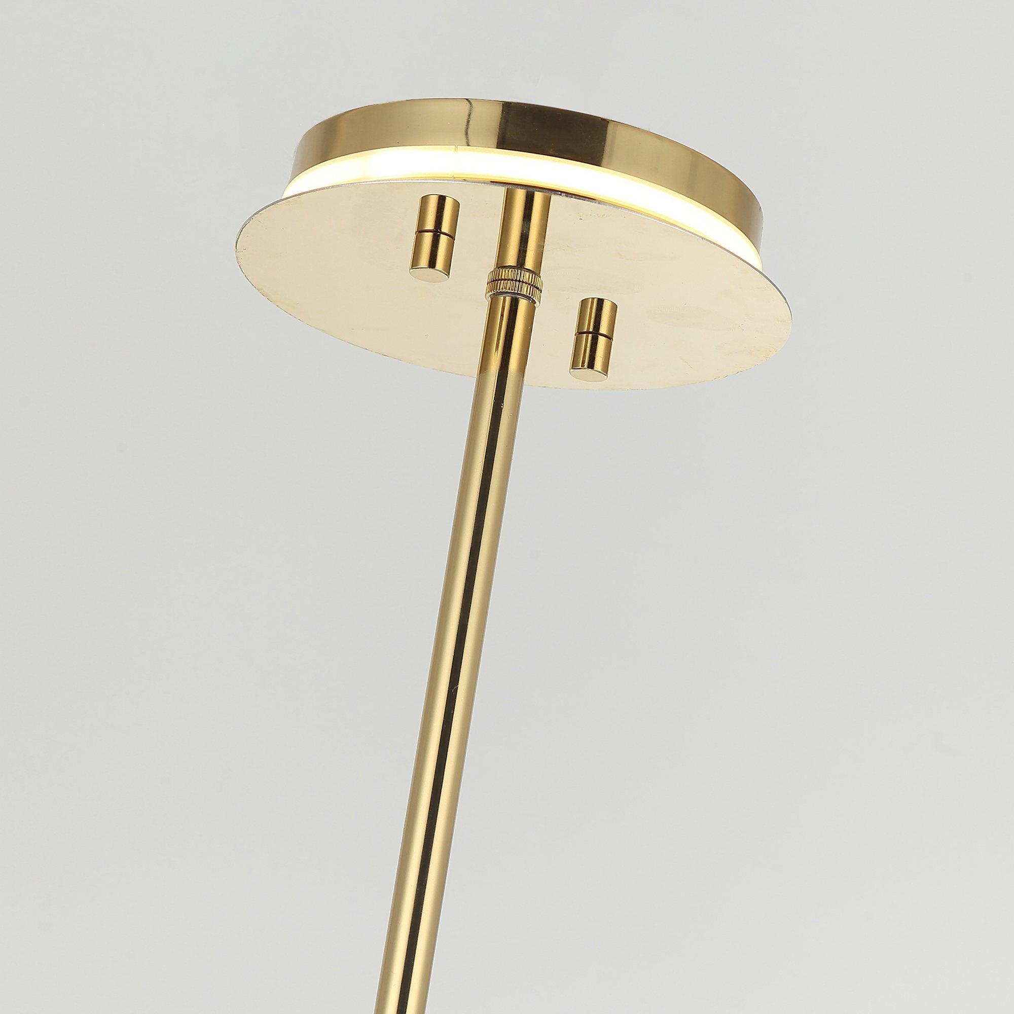 Lámpara colgante moderna dorada de 3 luces de 13 pulgadas para sala de estar
