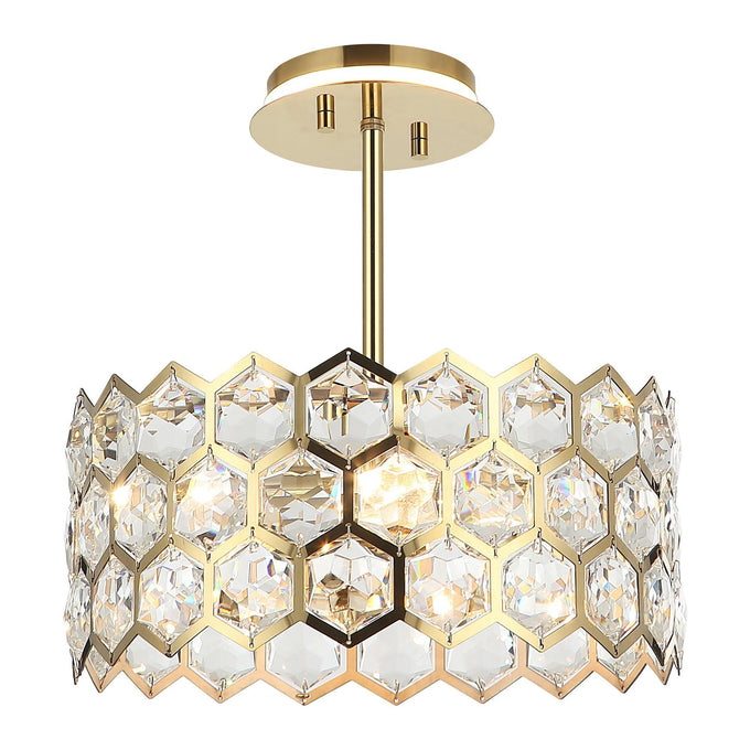 13 Inch Modern Golden 3-Light Pendant Lighting for Living Room