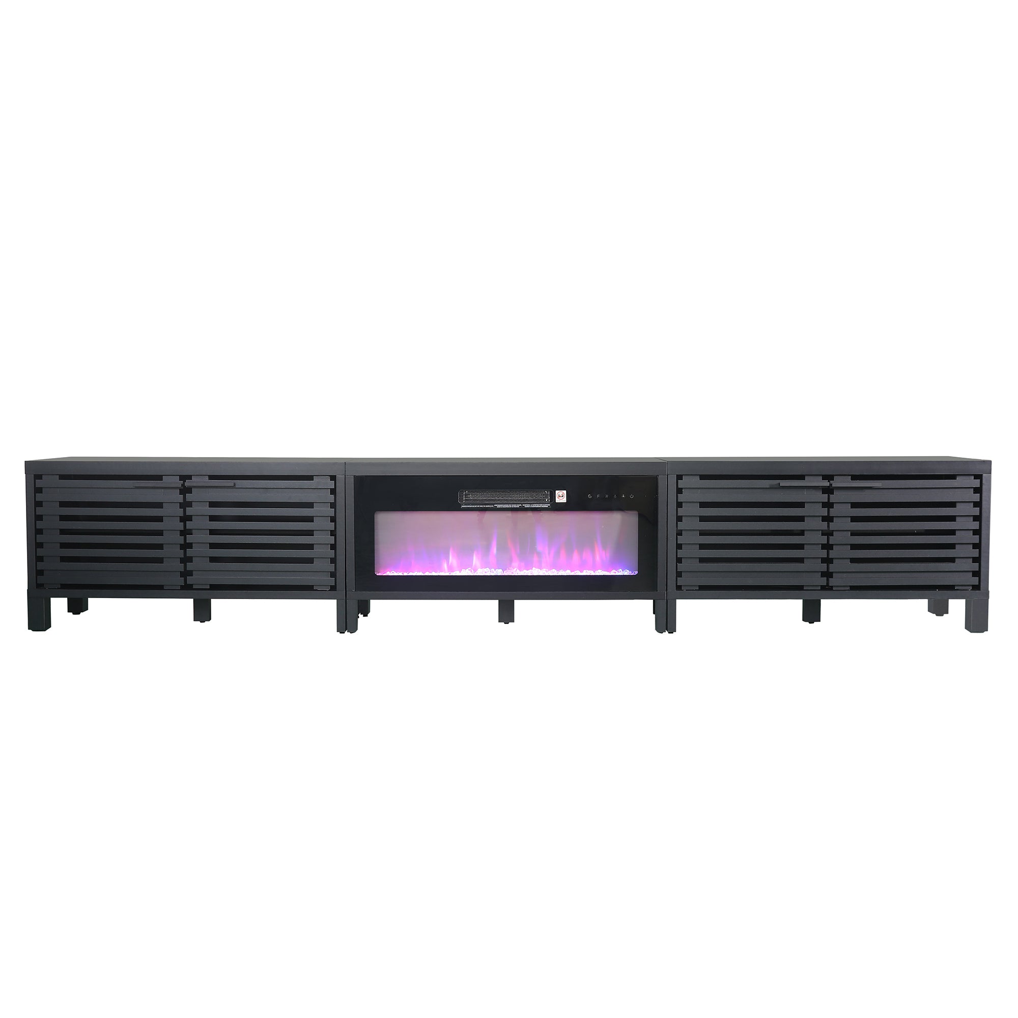115 Inch Electric Fireplace TV Stand with 36 Inch Electric Fireplace For Living Room