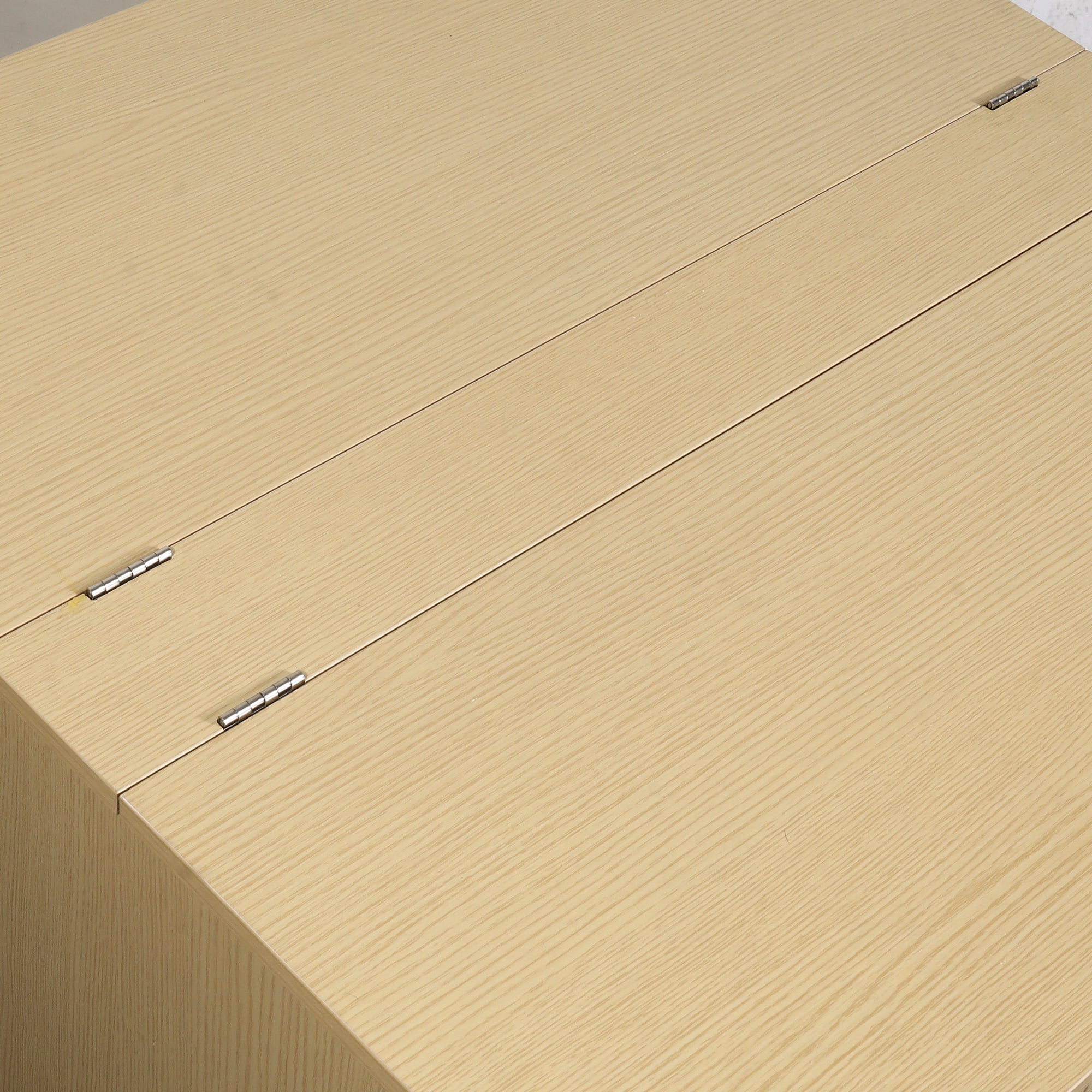 31 Inch Natural Coffee Table Storage Cabinet