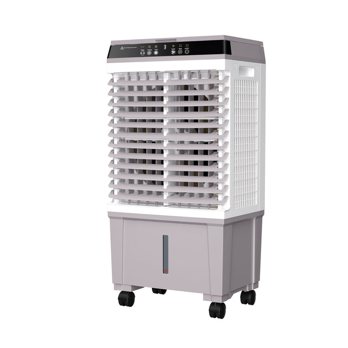 Evaporative Air Cooler Fan, Swamp Cooler with Swing, Timer, Remote Control, 3 Speeds and 3 Modes for Bedroom Home Office