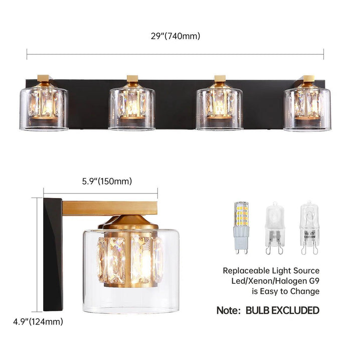Kolt Modern 4-Light Bathroom Vanity Light