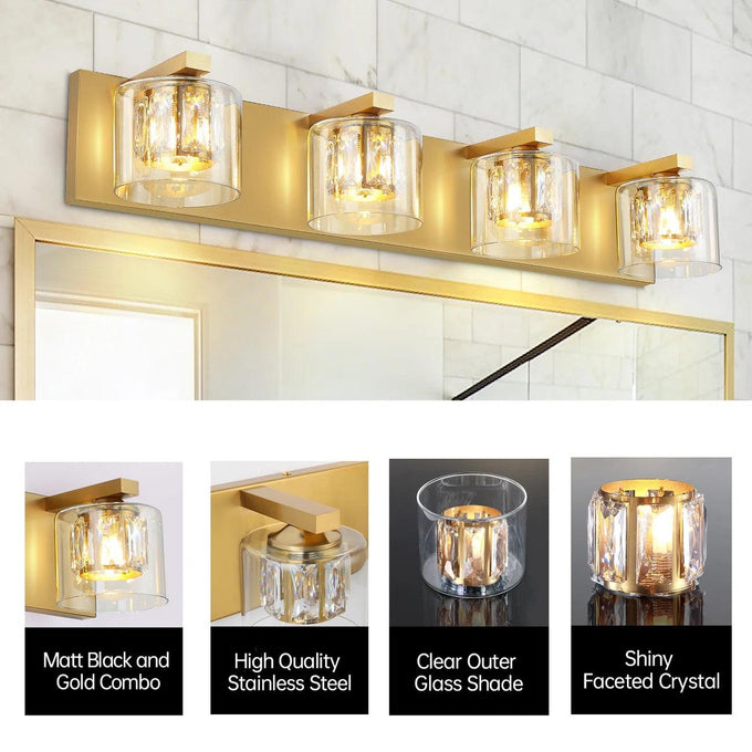 Kolt Modern 4-Light Bathroom Vanity Light