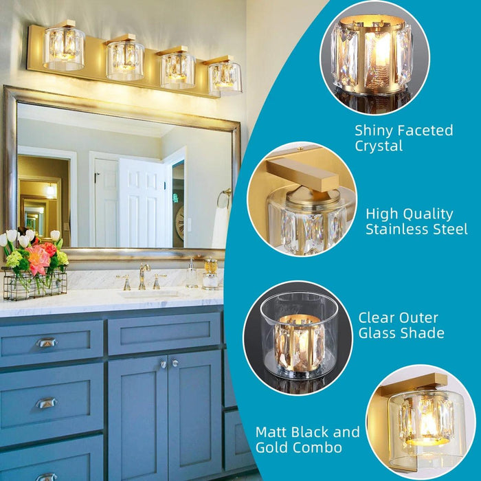 Kolt Modern 4-Light Bathroom Vanity Light