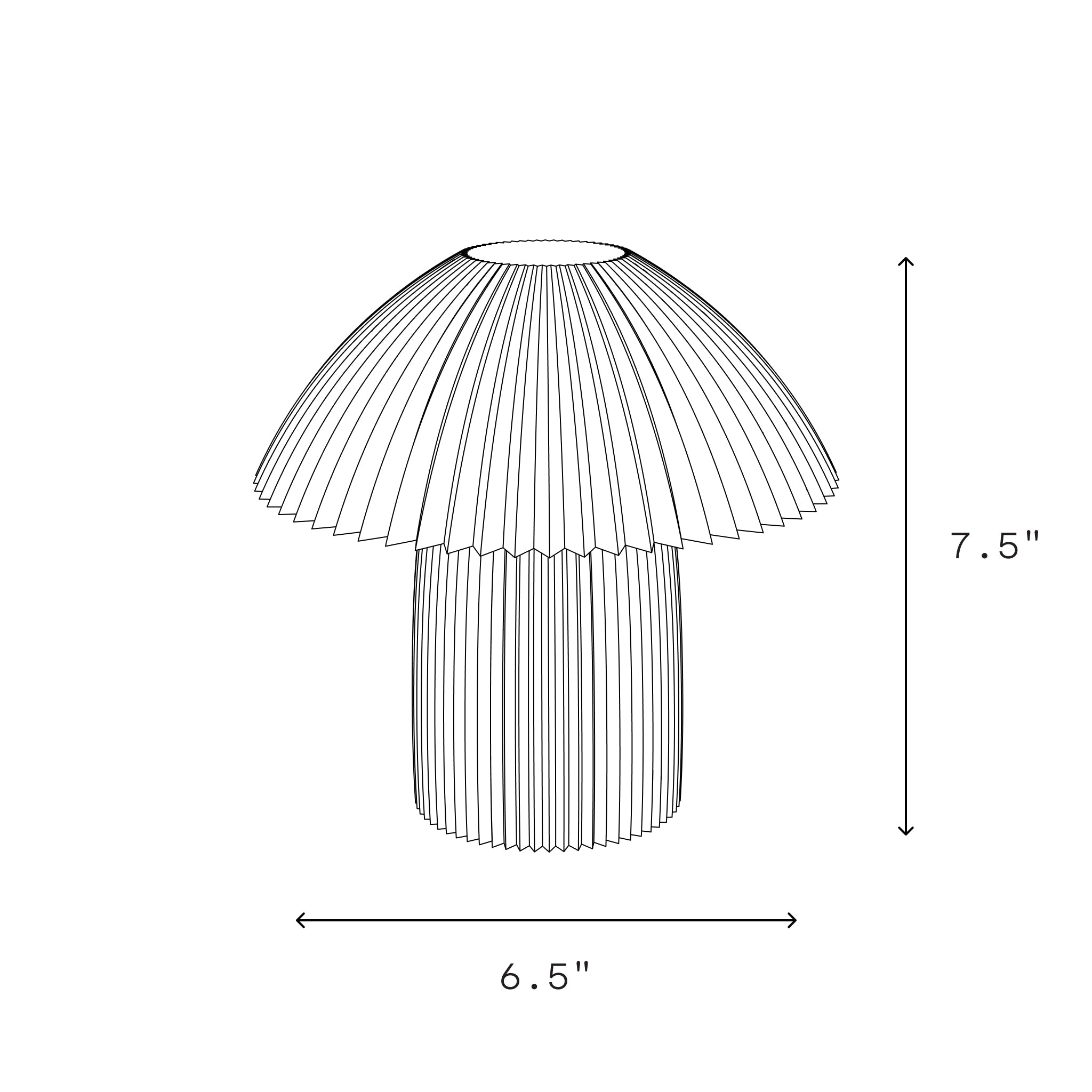 Cordless Kinoko Lamp