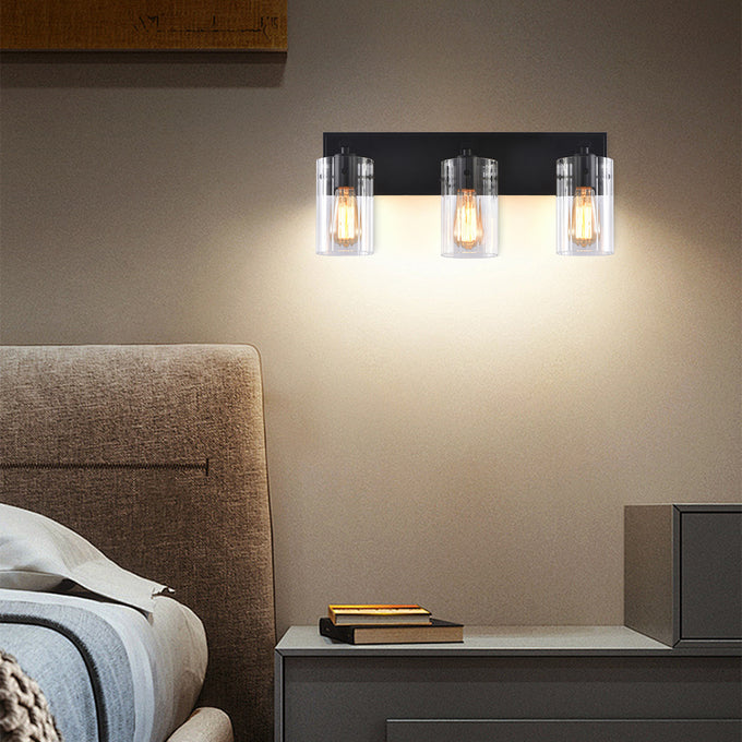 21 Inch Lilith Modern Black 3-Light Mirror Vanity Light