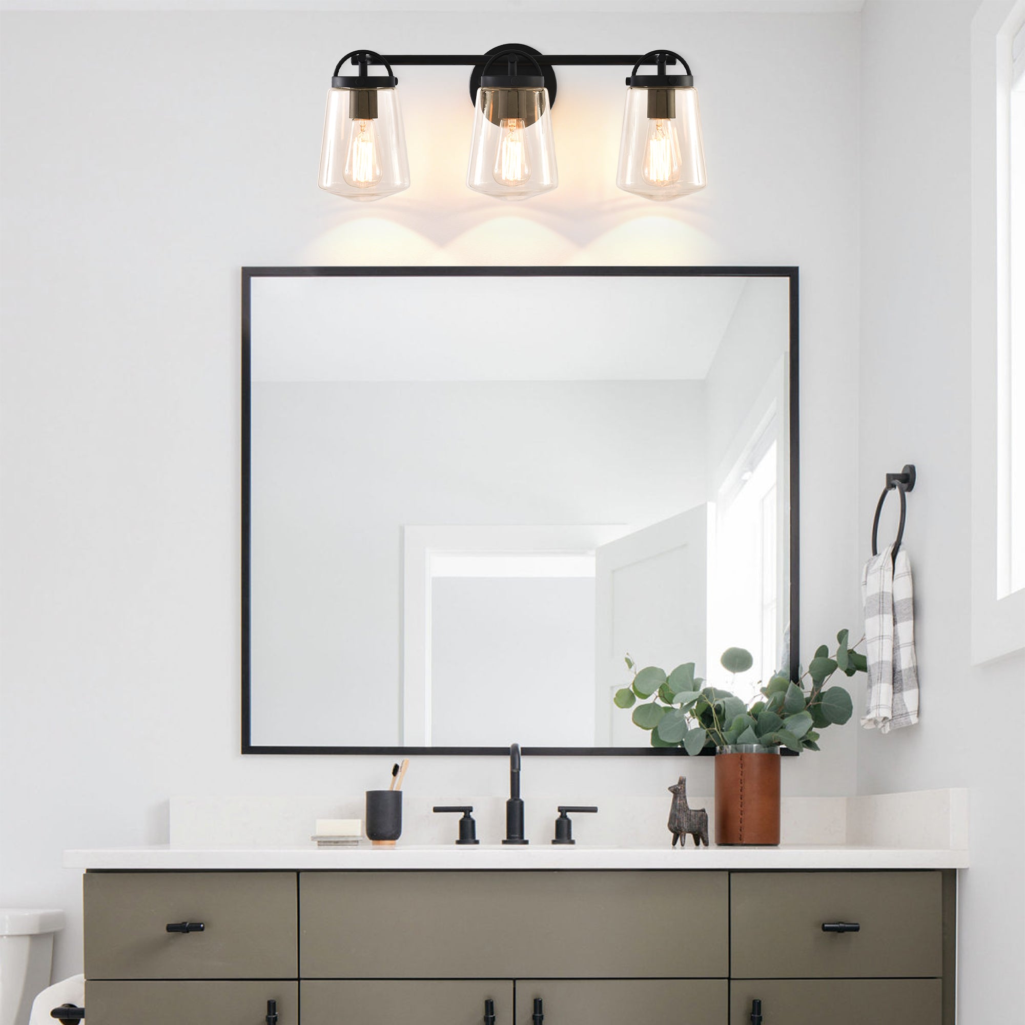 21 Inch Antonia Modern 3-Light Mirror Vanity Light