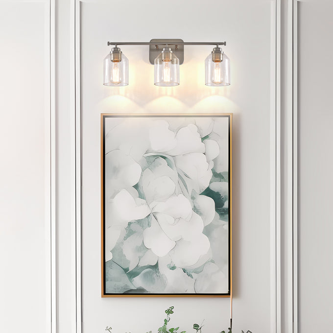 22 Inch Renata Modern Brush Nickel 3-Light Mirror Vanity Light