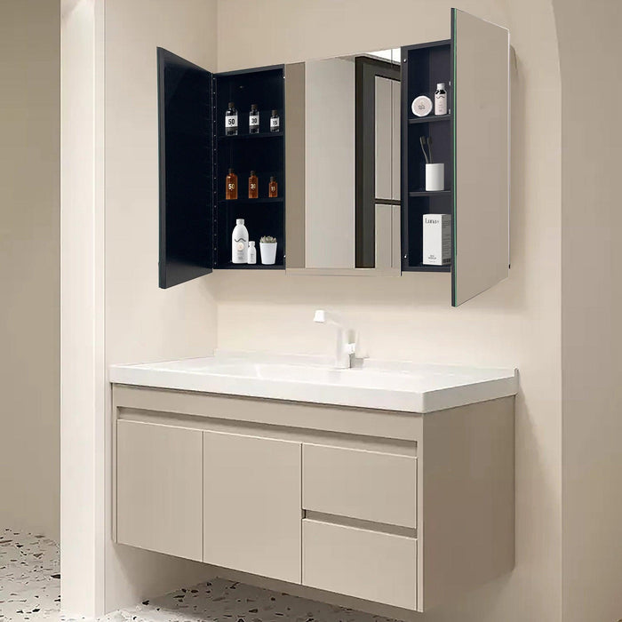 Botiquín de 39 x 28 pulgadas, gabinete de hierro negro para baño con espejo de montaje en pared