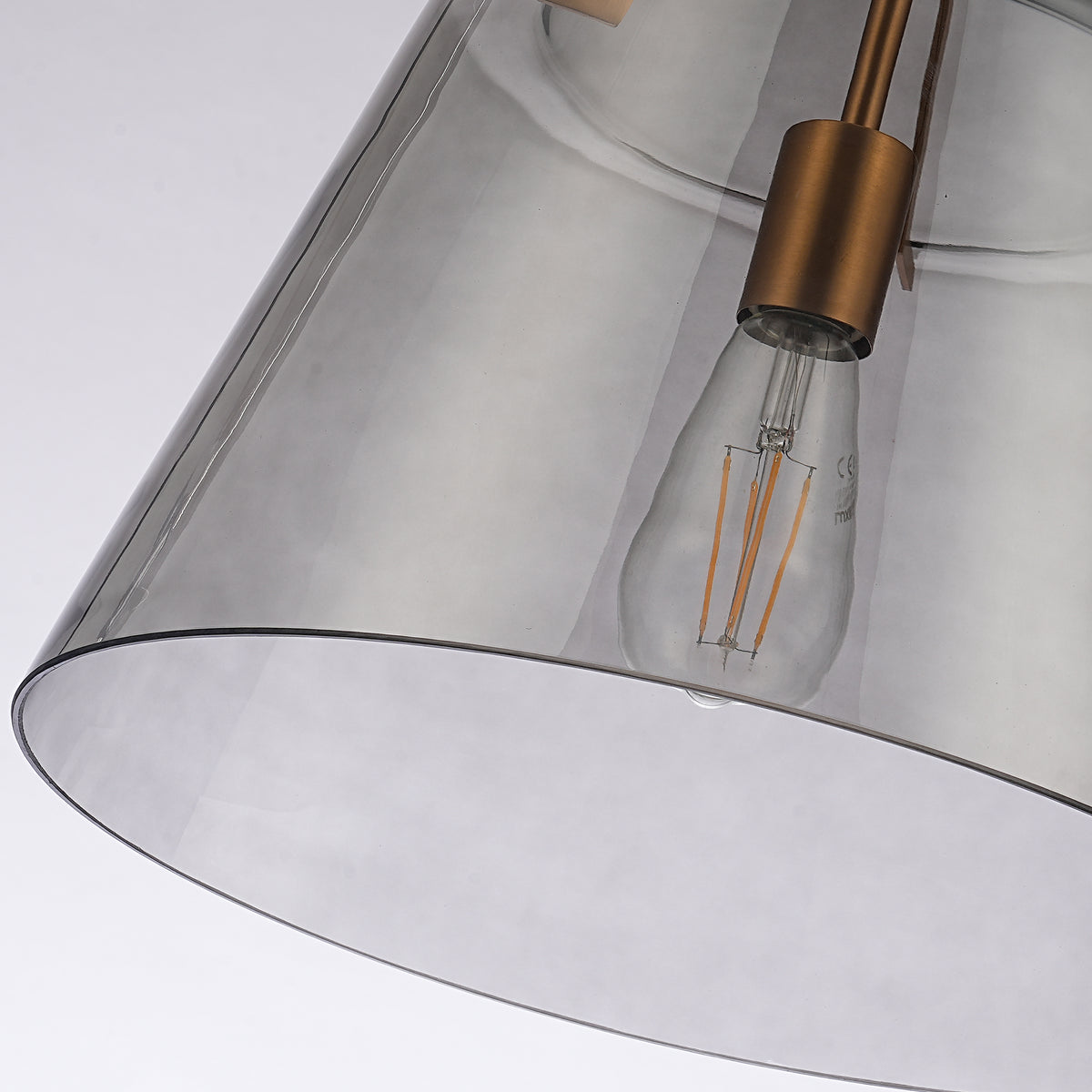 15" Todd Modern 1-Light Brushed Brass Island Pendant Light