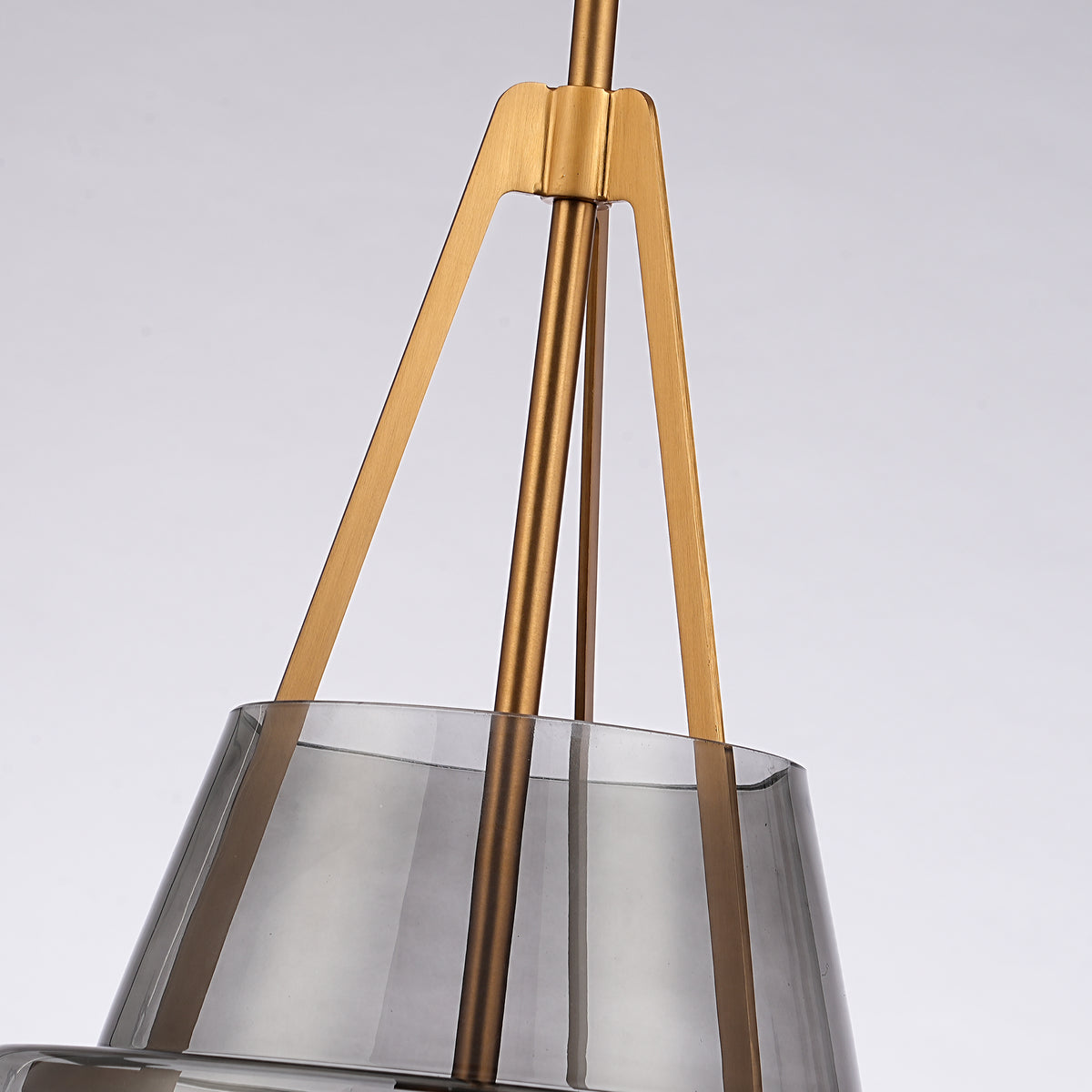 15" Todd Modern 1-Light Brushed Brass Island Pendant Light
