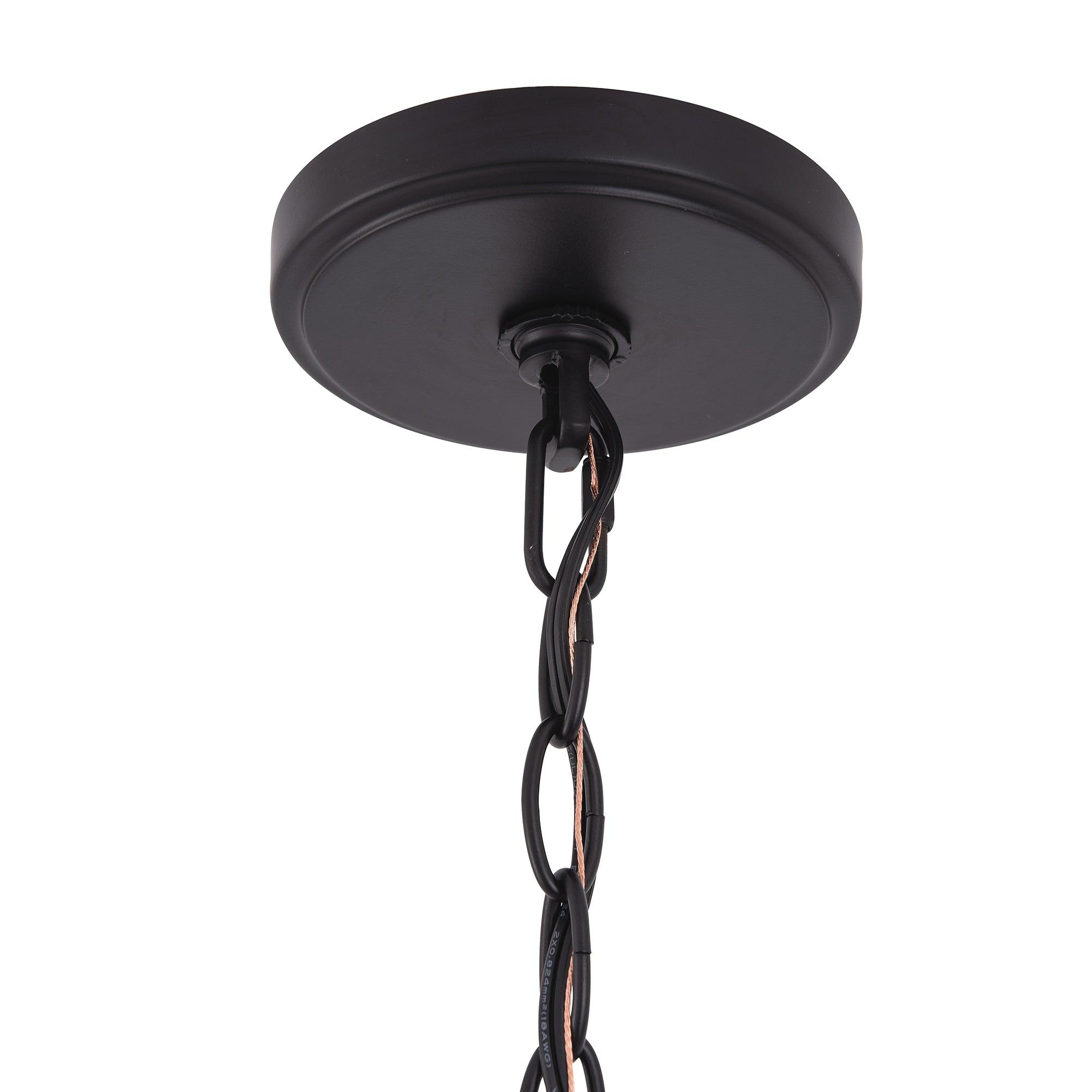 Lámpara de araña industrial tradicional radiante de 6 luces regulable