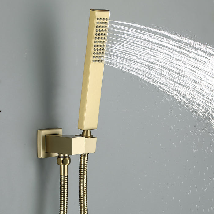 Digital Display Constant Temperature 2-Function Bathroom Shower with 2-Spray Rain Shower Faucet