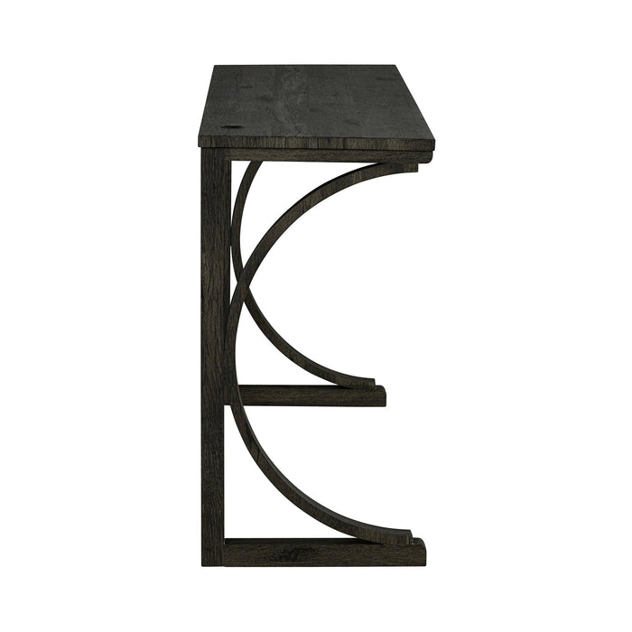 Juego de mesa de comedor y bar rústico de 59" con 3 taburetes para apartamento, puertos de carga USB-A y USB-C