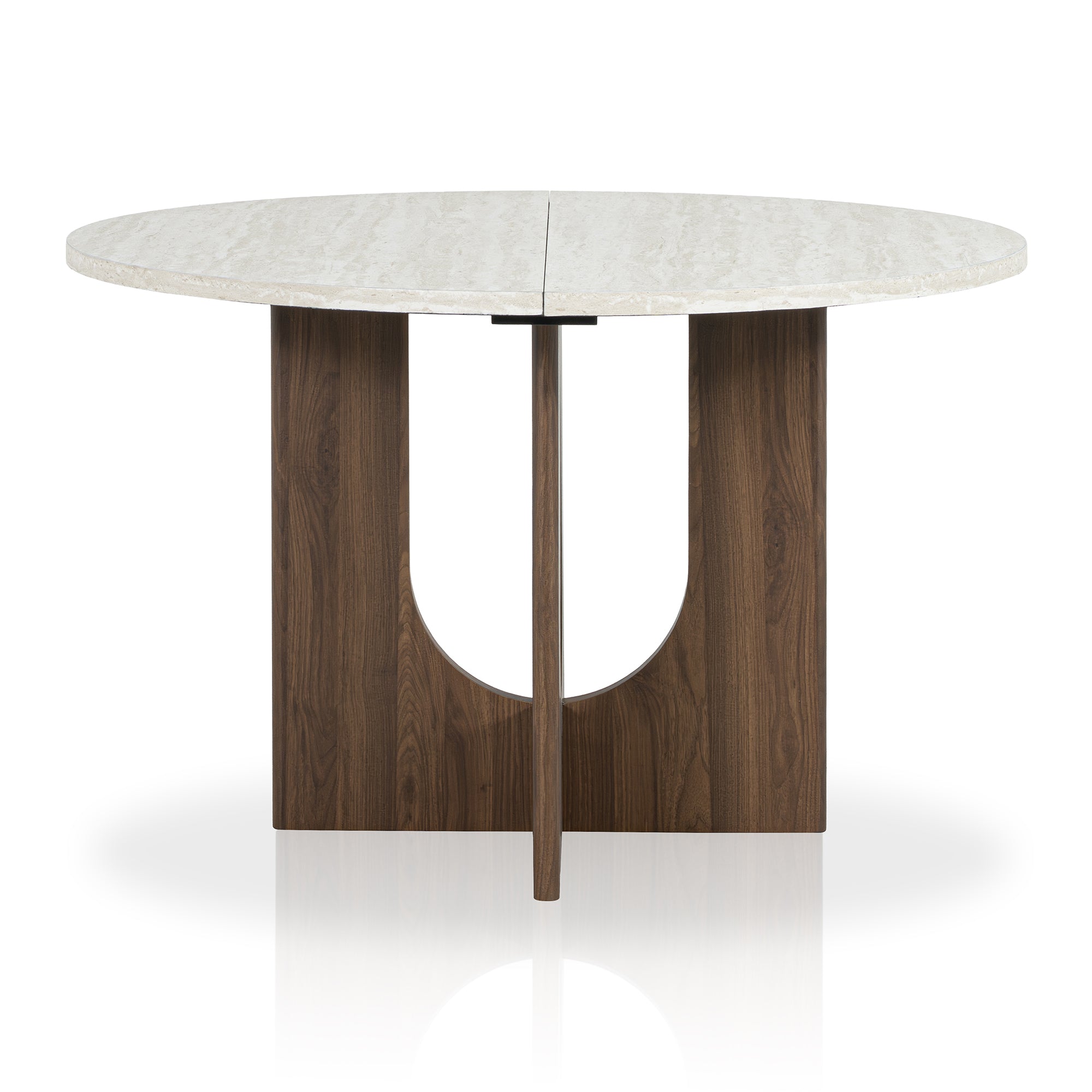 Juego de mesa de comedor de 5 piezas de madera maciza de caucho de 48" de ancho con respaldo de silla en forma de diamante