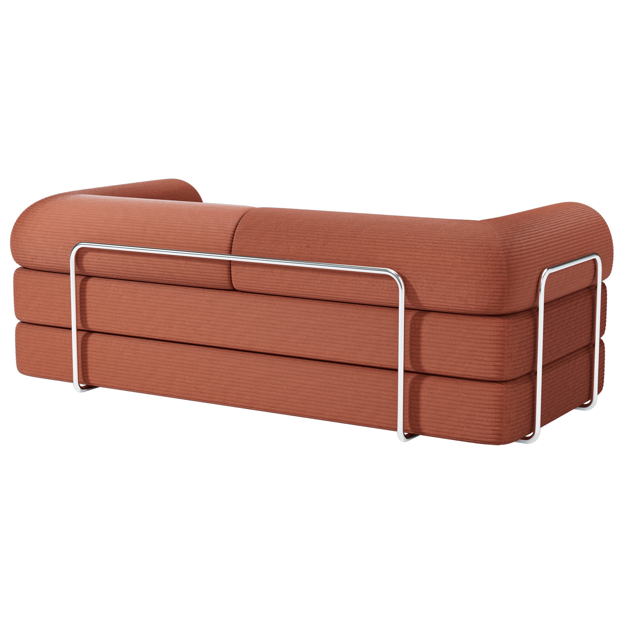 79" Perri Corduroy Compressed Sofa Bed with Lumbar Pillow for Living Room, Office