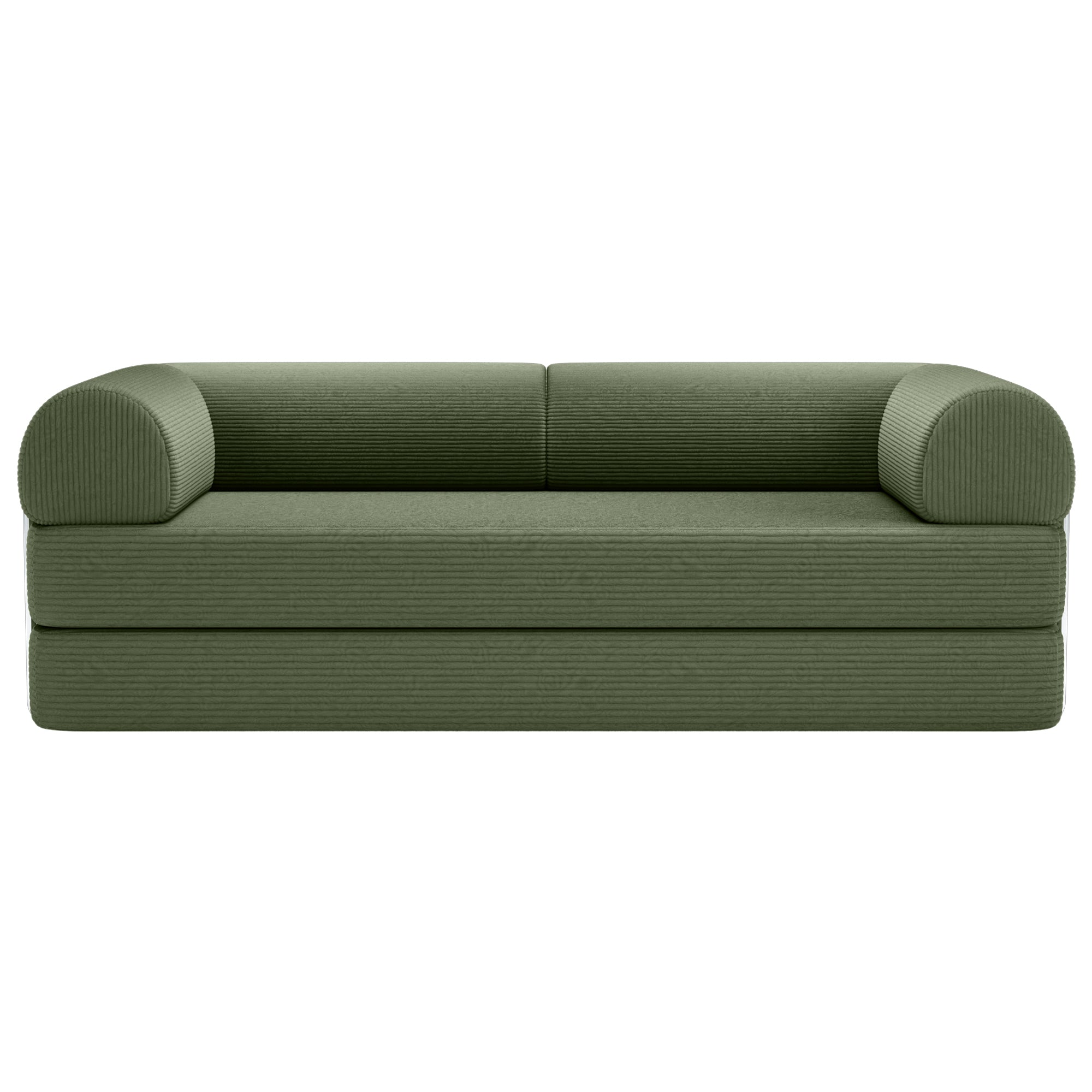 79" Perri Corduroy Compressed Sofa Bed with Lumbar Pillow for Living Room, Office