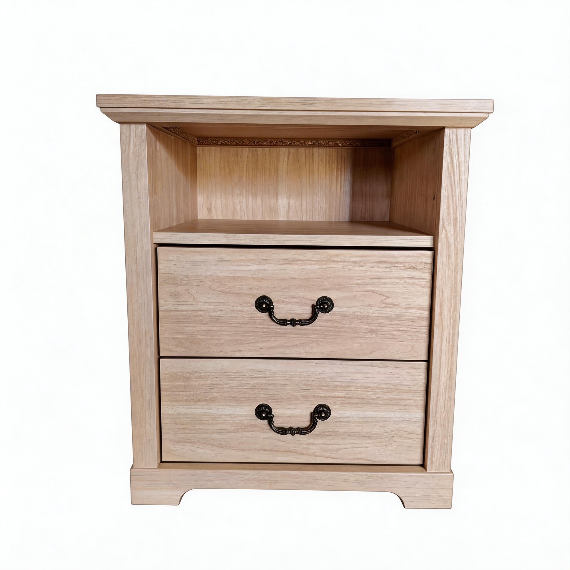 Mesa auxiliar de 40,6 cm en gris estilo granja con puerta estilo granero y estante abierto de Furniture of America