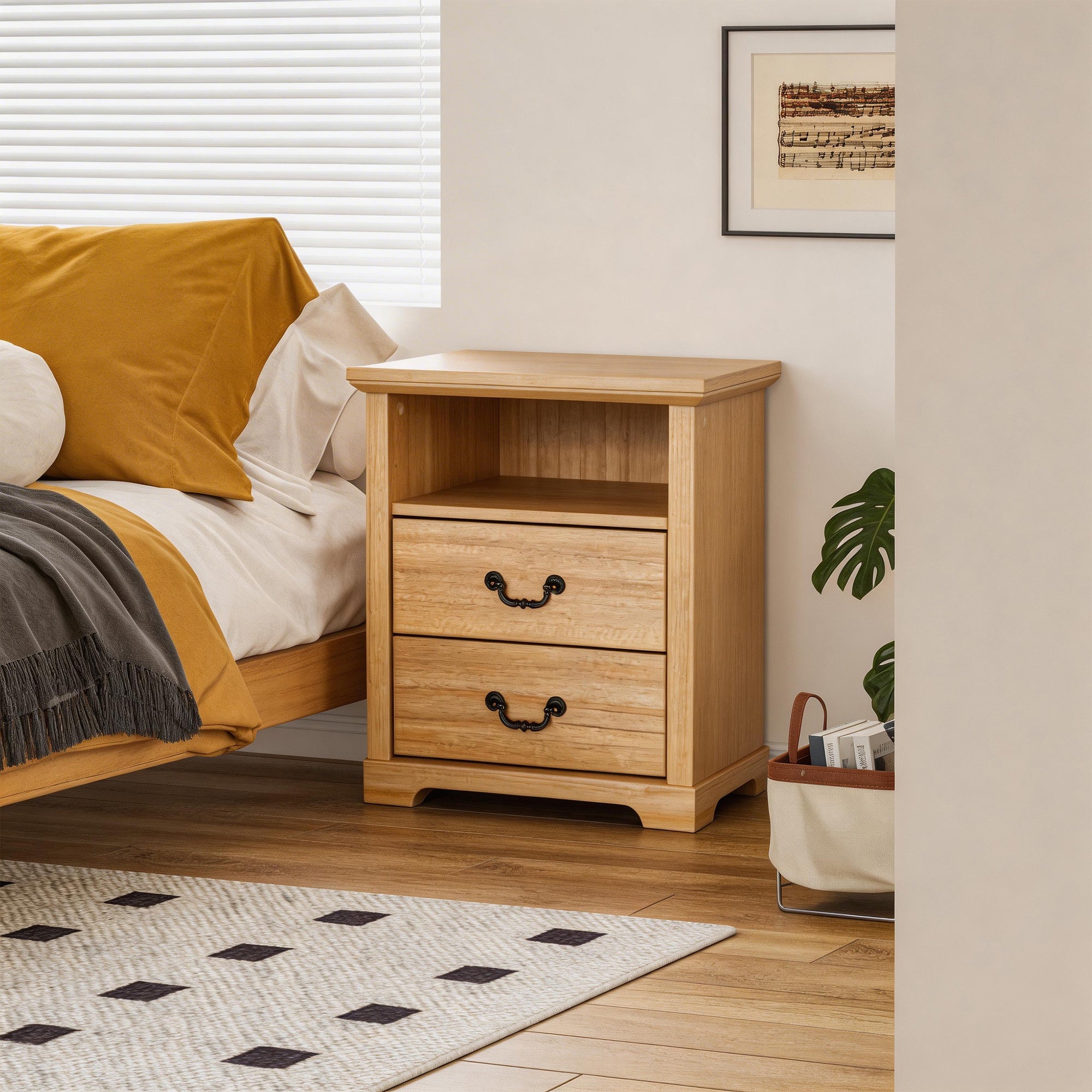 Mesa auxiliar de 40,6 cm en gris estilo granja con puerta estilo granero y estante abierto de Furniture of America