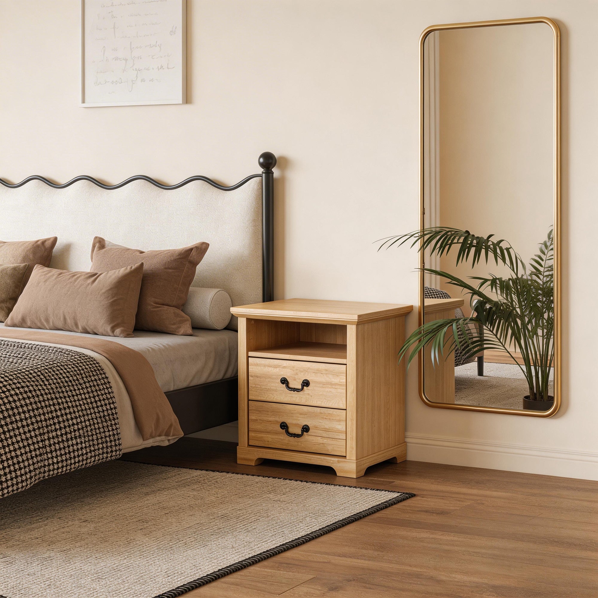 Mesa auxiliar de 40,6 cm en gris estilo granja con puerta estilo granero y estante abierto de Furniture of America