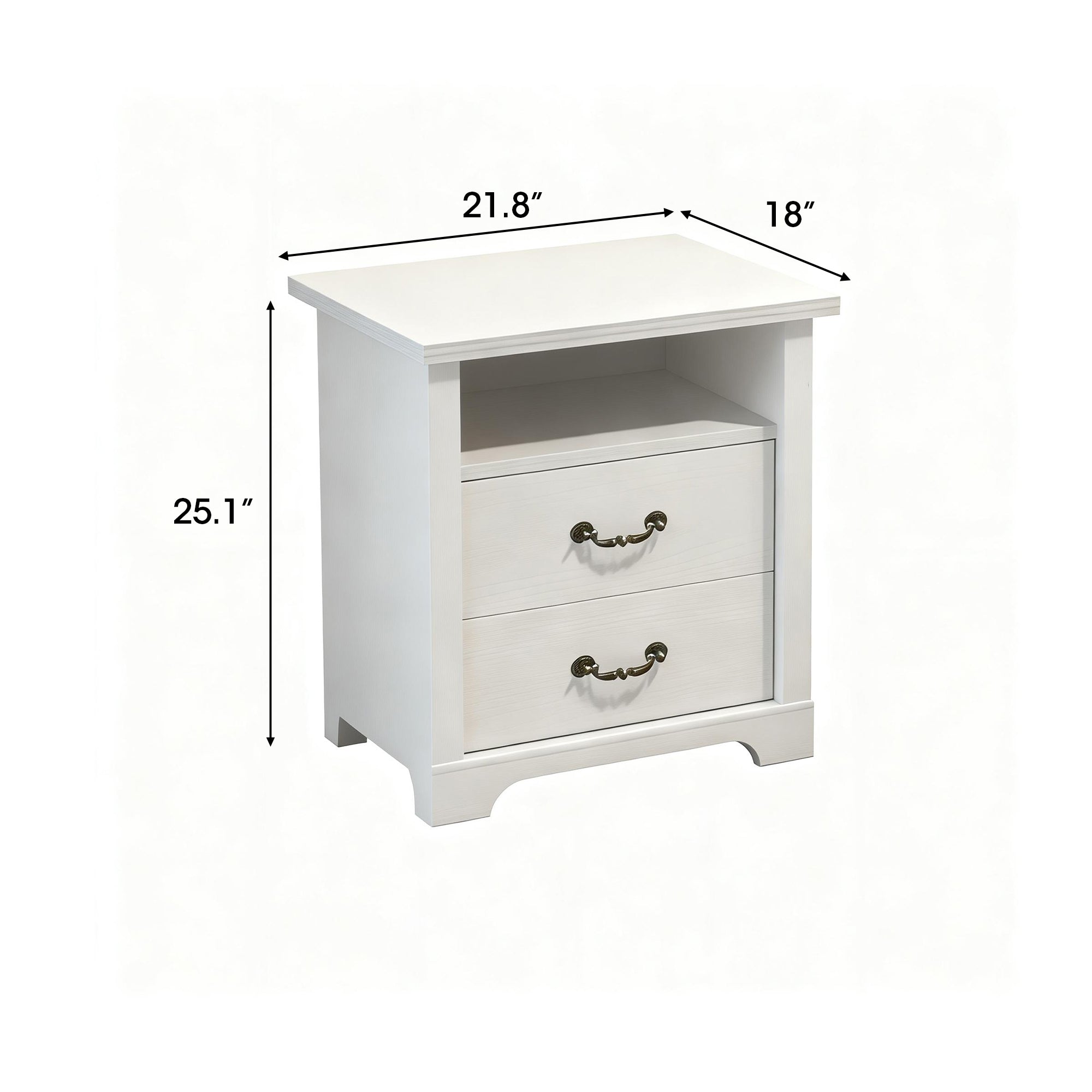 Mesa auxiliar de 40,6 cm en gris estilo granja con puerta estilo granero y estante abierto de Furniture of America