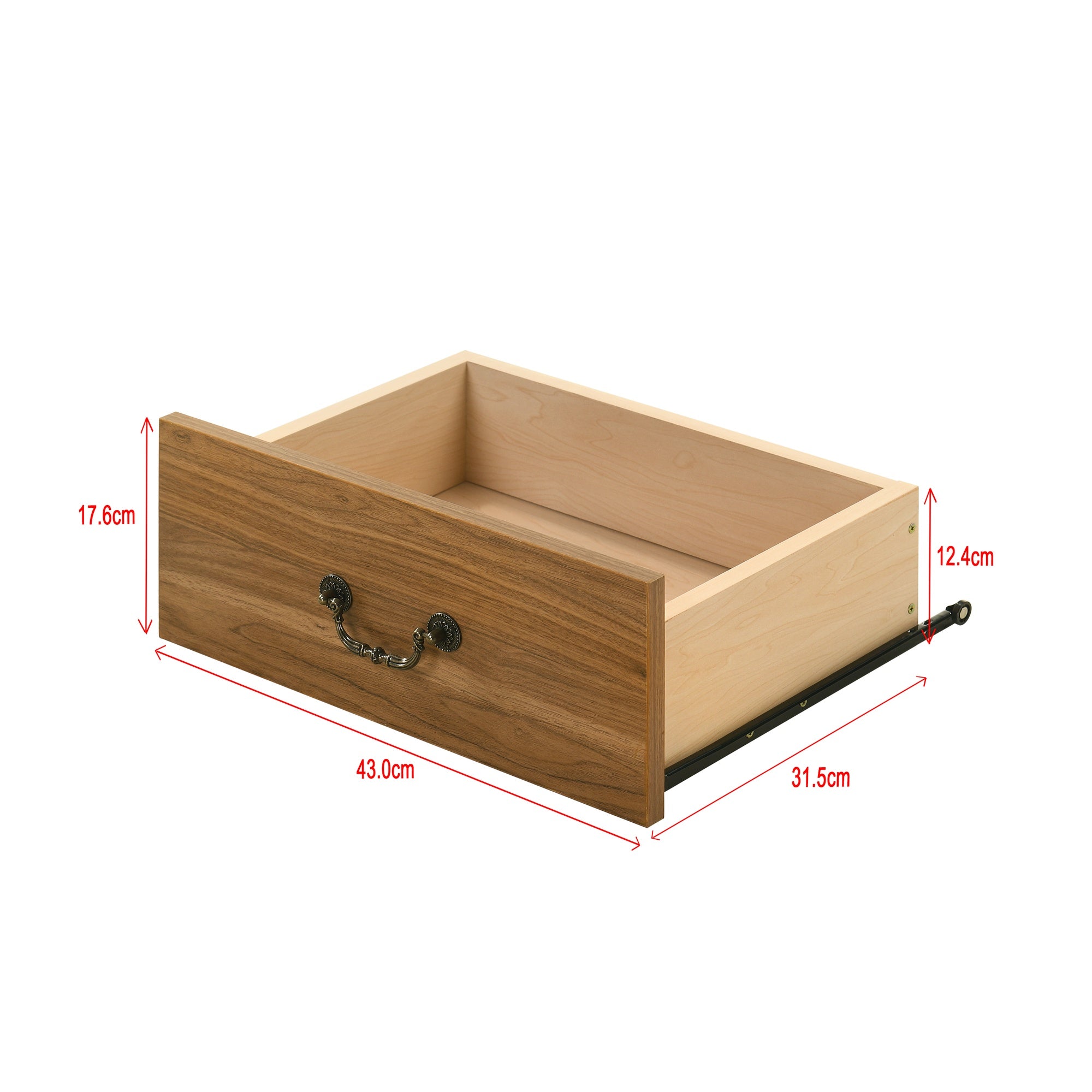 Mesa auxiliar de 40,6 cm en gris estilo granja con puerta estilo granero y estante abierto de Furniture of America