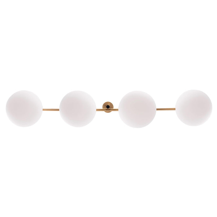 Spark Modern Gold Linear 4 Light Chandelier