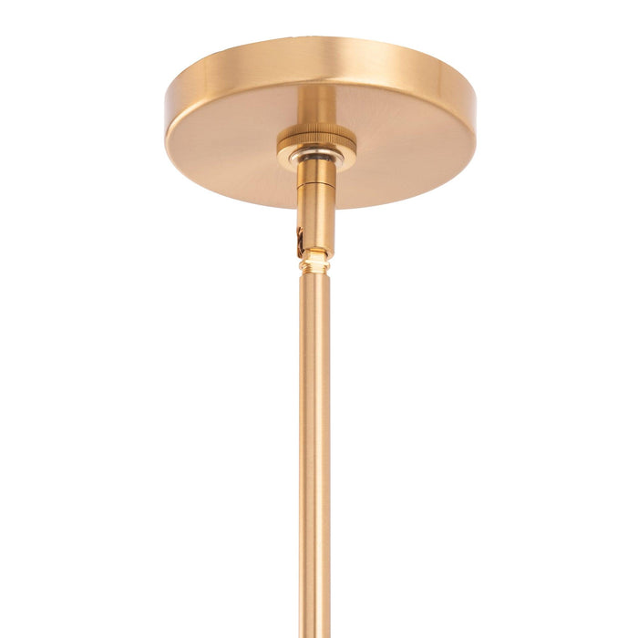 Spark Modern Gold Linear 4 Light Chandelier