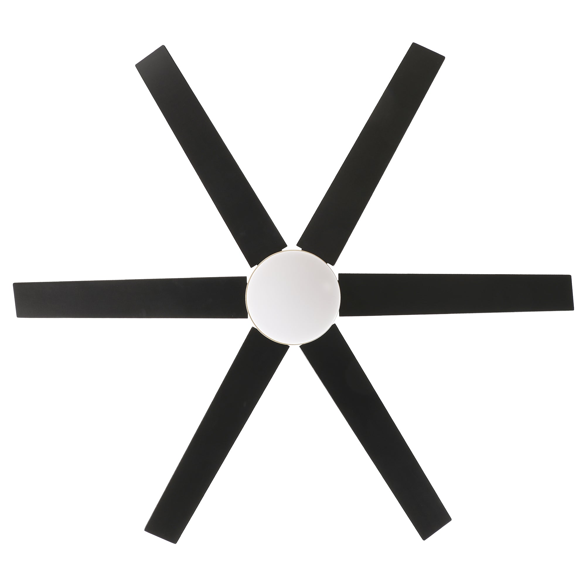 Ventilador de techo moderno de 60" con motor de CC Volga, 6 aspas y montaje en varilla con control remoto