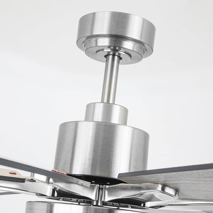 72 Inch Elbe Modern Downrod Mount Ceiling Fan with Light and Remote Control
