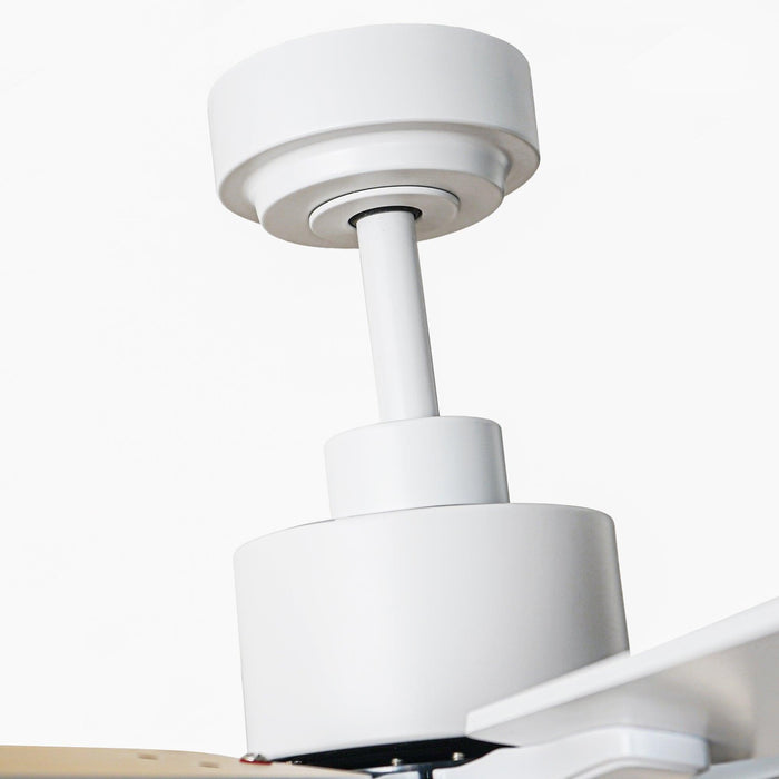 72 Inch Elbe Modern Downrod Mount Ceiling Fan with Light and Remote Control
