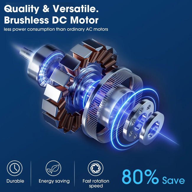 Ventilador de techo moderno Vaczon de 42 pulgadas y 3 aspas con control remoto y luz LED