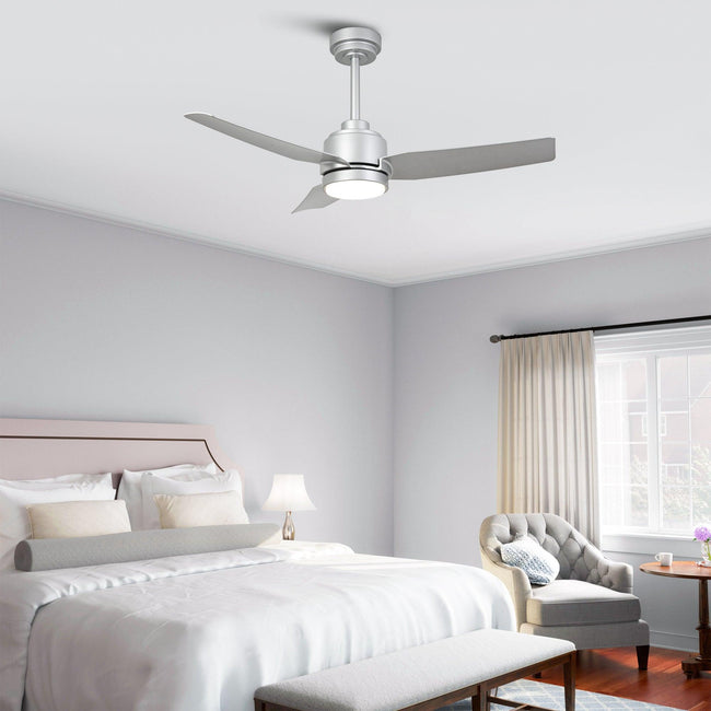 Ventilador de techo moderno Vaczon de 42 pulgadas y 3 aspas con control remoto y luz LED