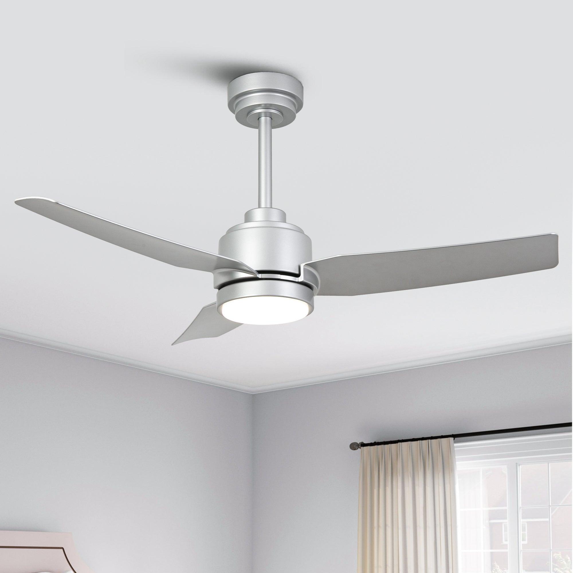 Ventilador de techo moderno Vaczon de 42 pulgadas y 3 aspas con control remoto y luz LED