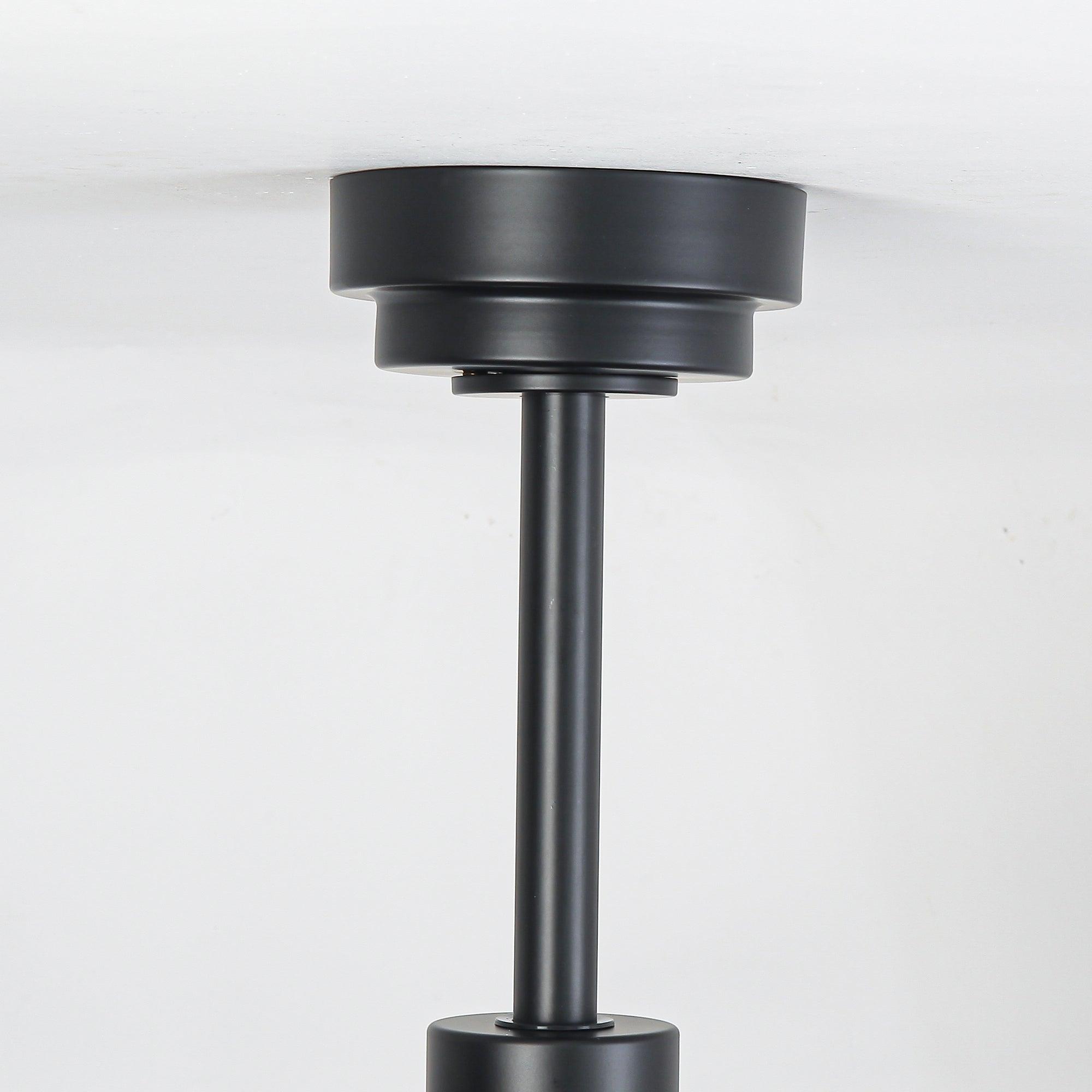 Ventilador de techo moderno Vaczon de 52 pulgadas con motor de CC y 5 aspas, luz LED y control remoto.