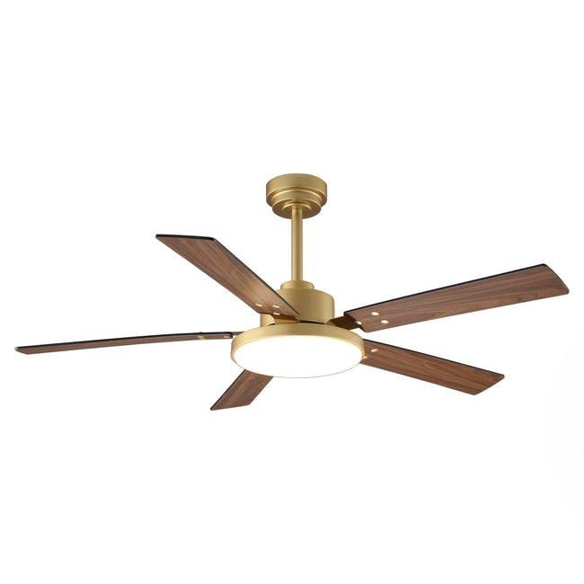 Ventilador de techo moderno Vaczon de 52 pulgadas con aspas de doble cara, control remoto y luz LED