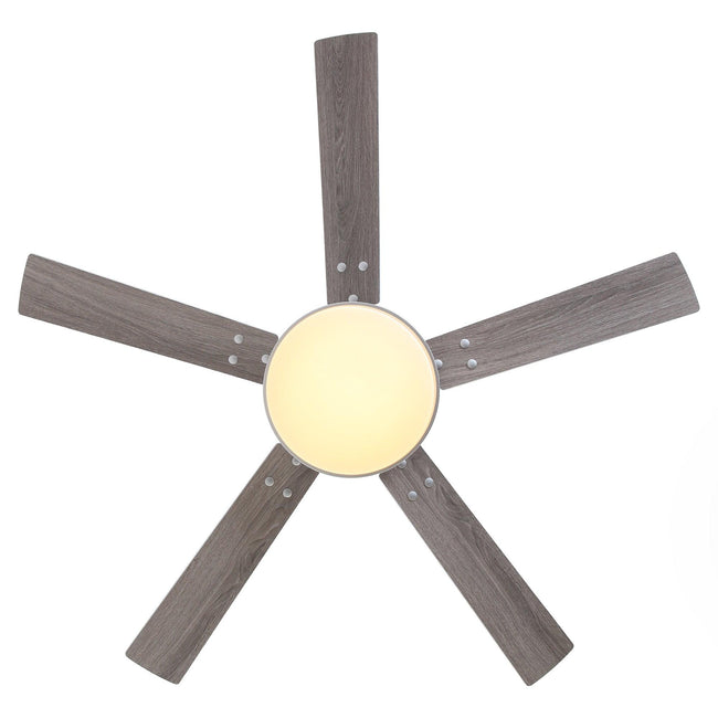 Ventilador de techo moderno Vaczon de 52 pulgadas con aspas de doble cara, control remoto y luz LED