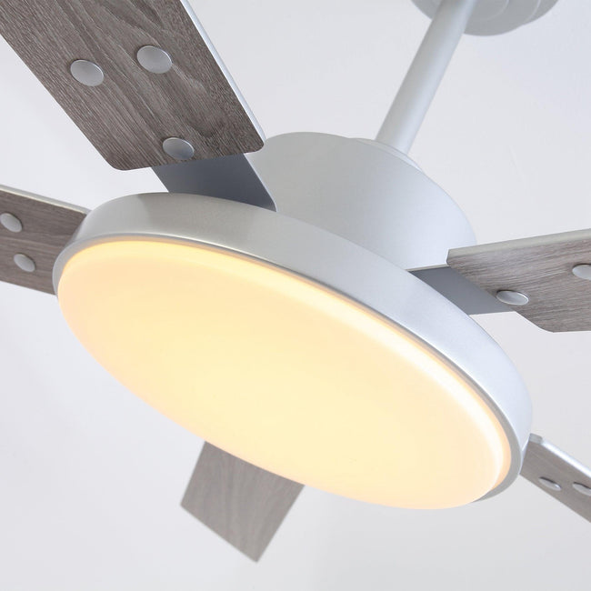 Ventilador de techo moderno Vaczon de 52 pulgadas con aspas de doble cara, control remoto y luz LED