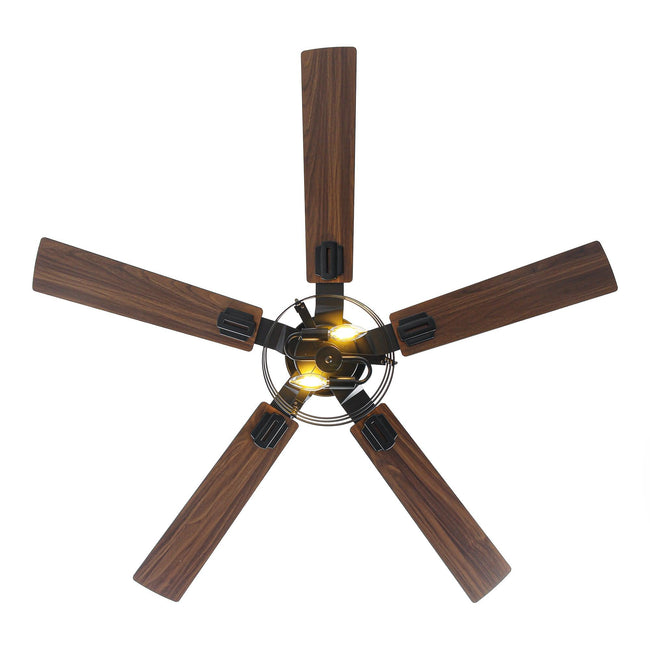 Ventilador de techo industrial Vaczon de 52 pulgadas con motor de CC, luz y control remoto
