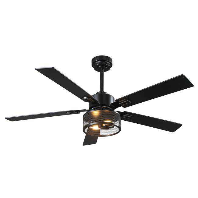 Vaczon 42 Inch 52 Inch 60 Inch Eden Downrod Mount Ceiling Fan with Light and APP & Remote Control