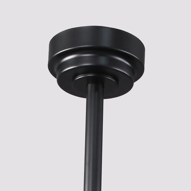 60 Inch Eden Black Ceiling Fan with Light and Remote Control
