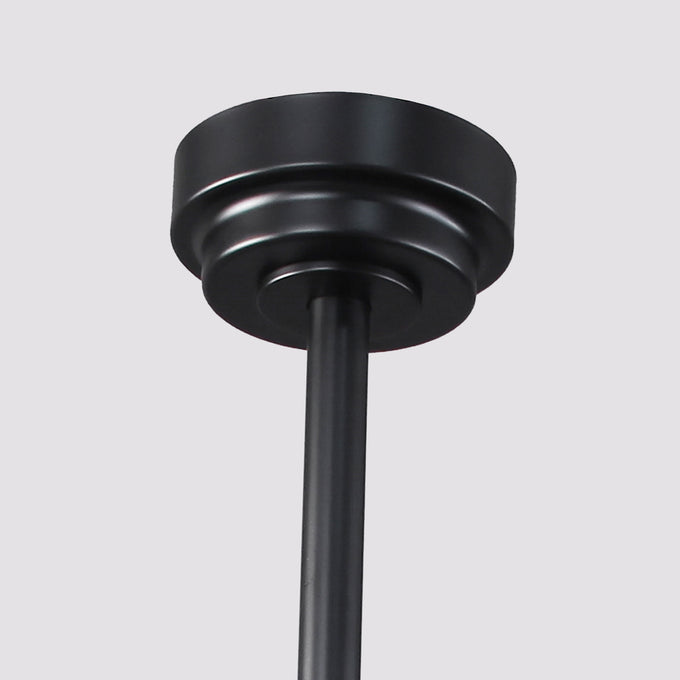 60 Inch Eden Black Ceiling Fan with Light and Remote Control