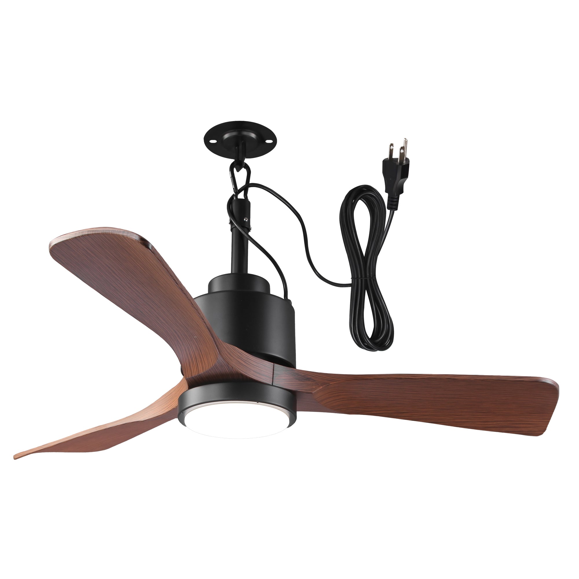 Vaczon 42 Inch IP54 Outdoor Hanging Buckle Downrod LED Fan with APP & Remote Control