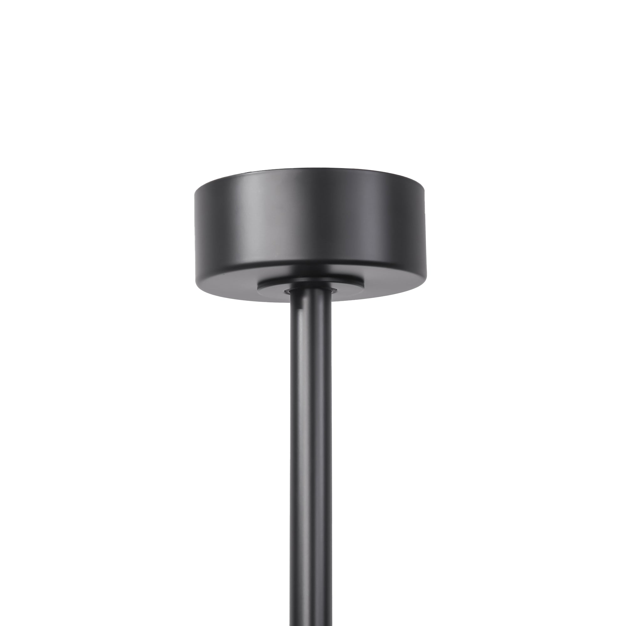 Vaczon 84 Inch 100 Inch Black HVLS Fan LED Large Ceiling Fan with Remote Control