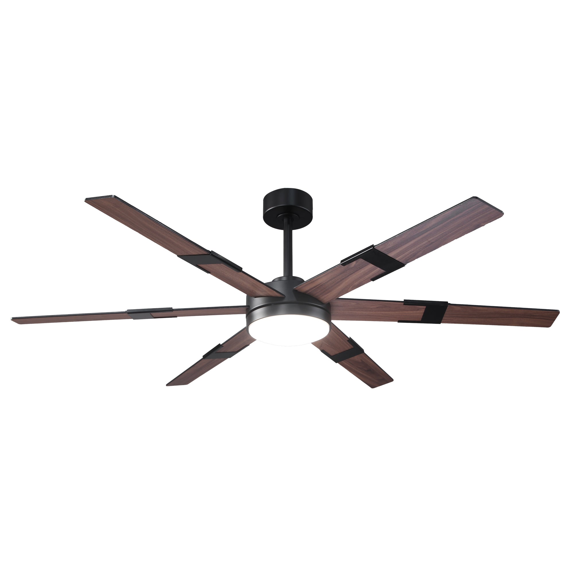 Vaczon 60 Inch Industrial Double-sided Blades LED Ceiling Fan with APP & Remote Control