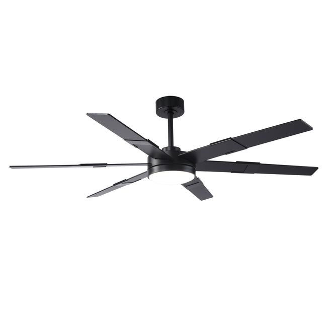 Vaczon 60 Inch Industrial Double-sided Blades LED Ceiling Fan with APP & Remote Control