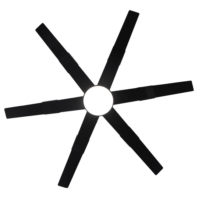 Vaczon 60 Inch Industrial Double-sided Blades LED Ceiling Fan with APP & Remote Control