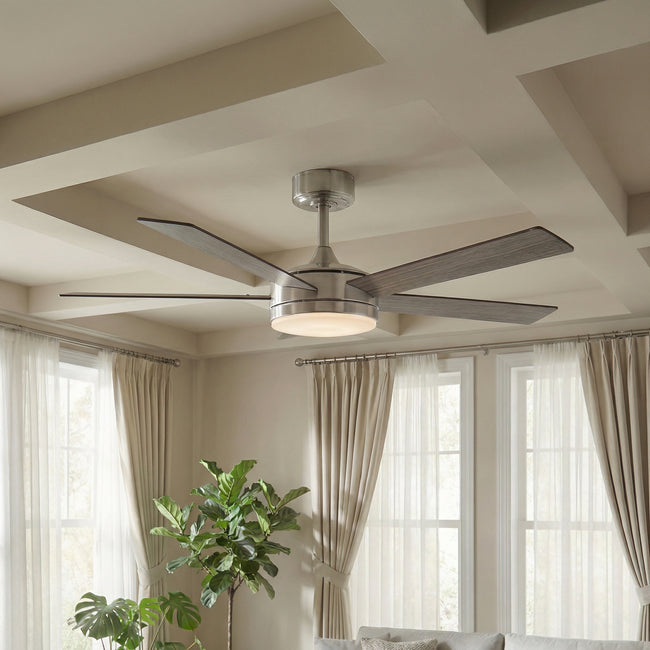 Vaczon 48 Inch Tracy Downrod Mount LED Ceiling Fan with APP & Remote Control